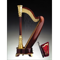 Harp Music Box 10"H